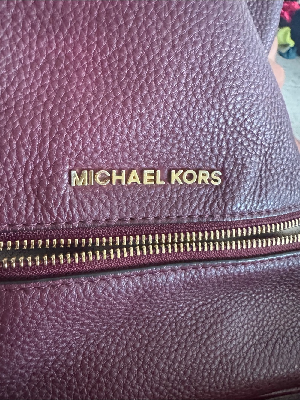 MICHAEL KORS Plum Leather Medium Backpack - Picture 8 of 10